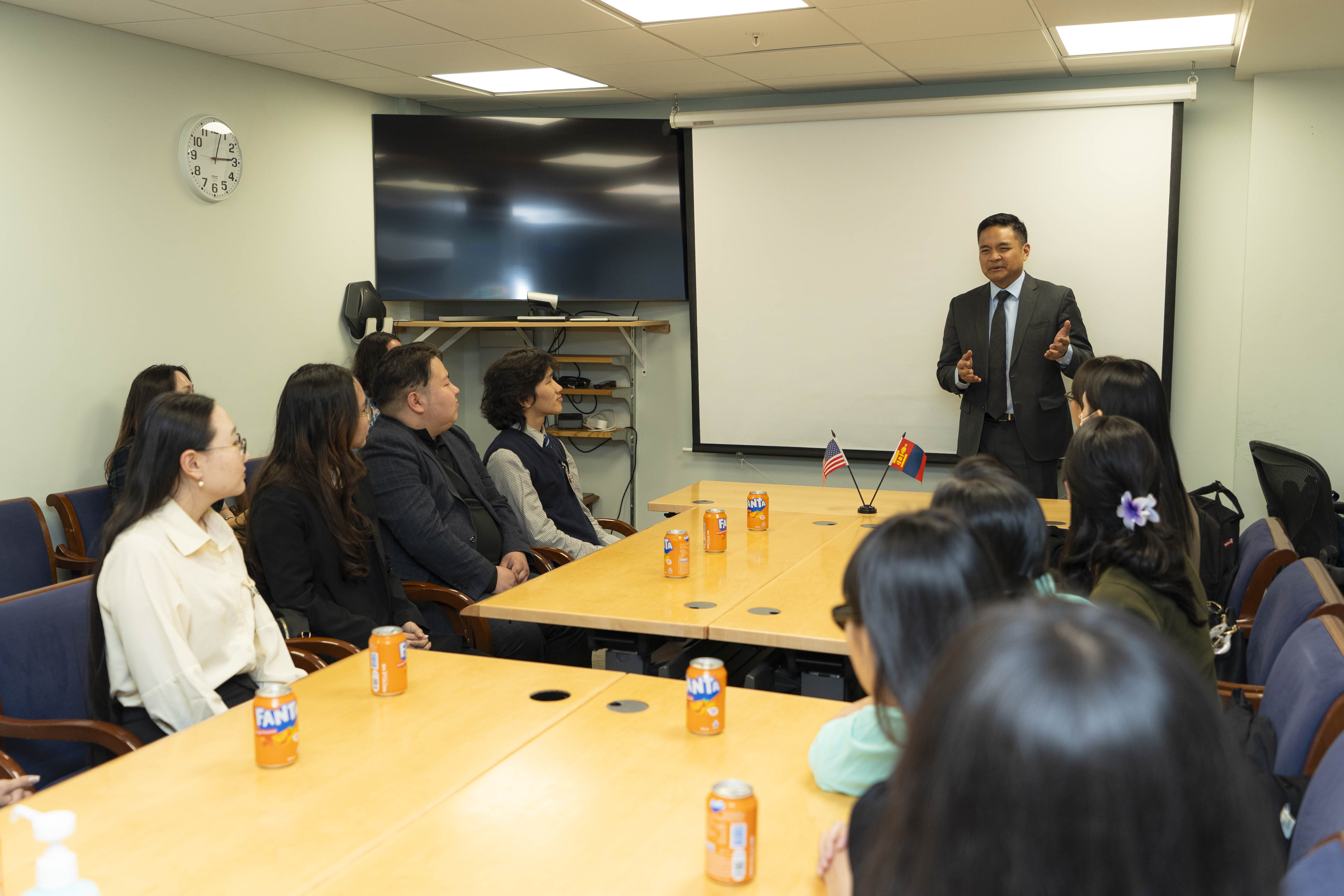 INTERNATIONAL RELATIONS STUDENTS VISIT THE U.S. EMBASSY IN ULAA...